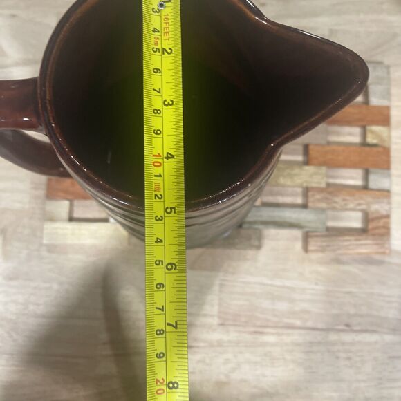 VTG MARCREST Daisy Dot Stoneware Glazed Pottery Pitcher 6” Granny Core Cottage - Picture 6 of 12